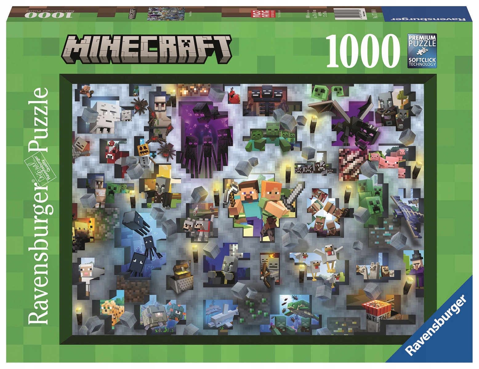 Puzzle Minecraft Challenge 1000 dielikov 17188 Ravensburger