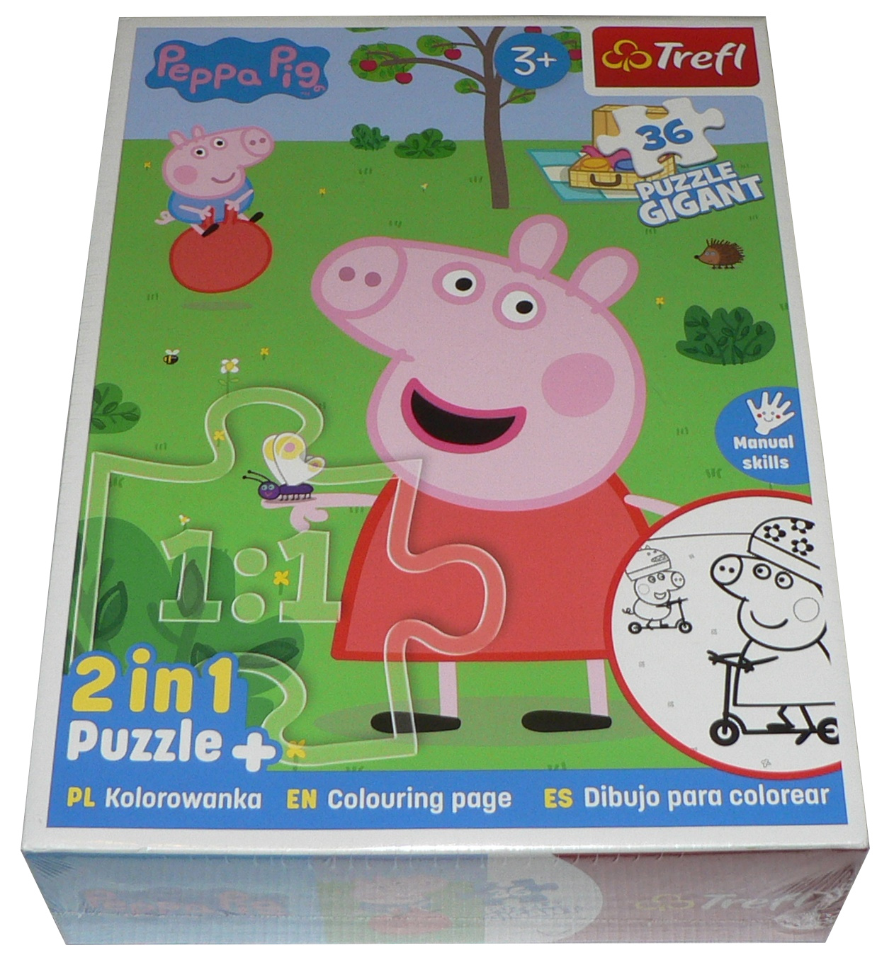 Puzzle TREFL 36 GIANT 58x84 cm PEPPA PIG - 2v1