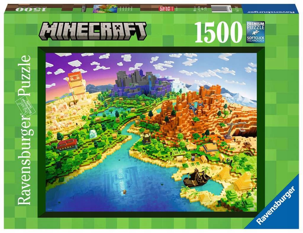 RAVENSBURGER PUZZLE 1500 EL MINECRAFT WORLD