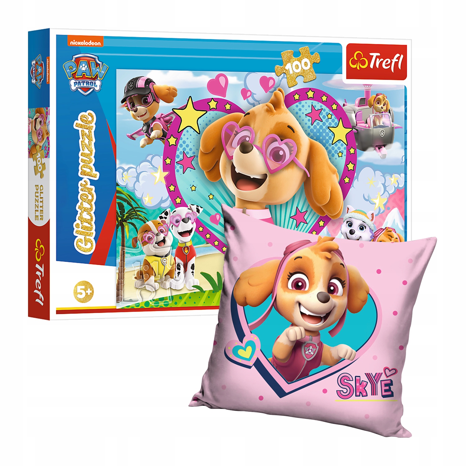 Puzzle Pszz Patrol Sky Groke + vankúš 100 prvkov.
