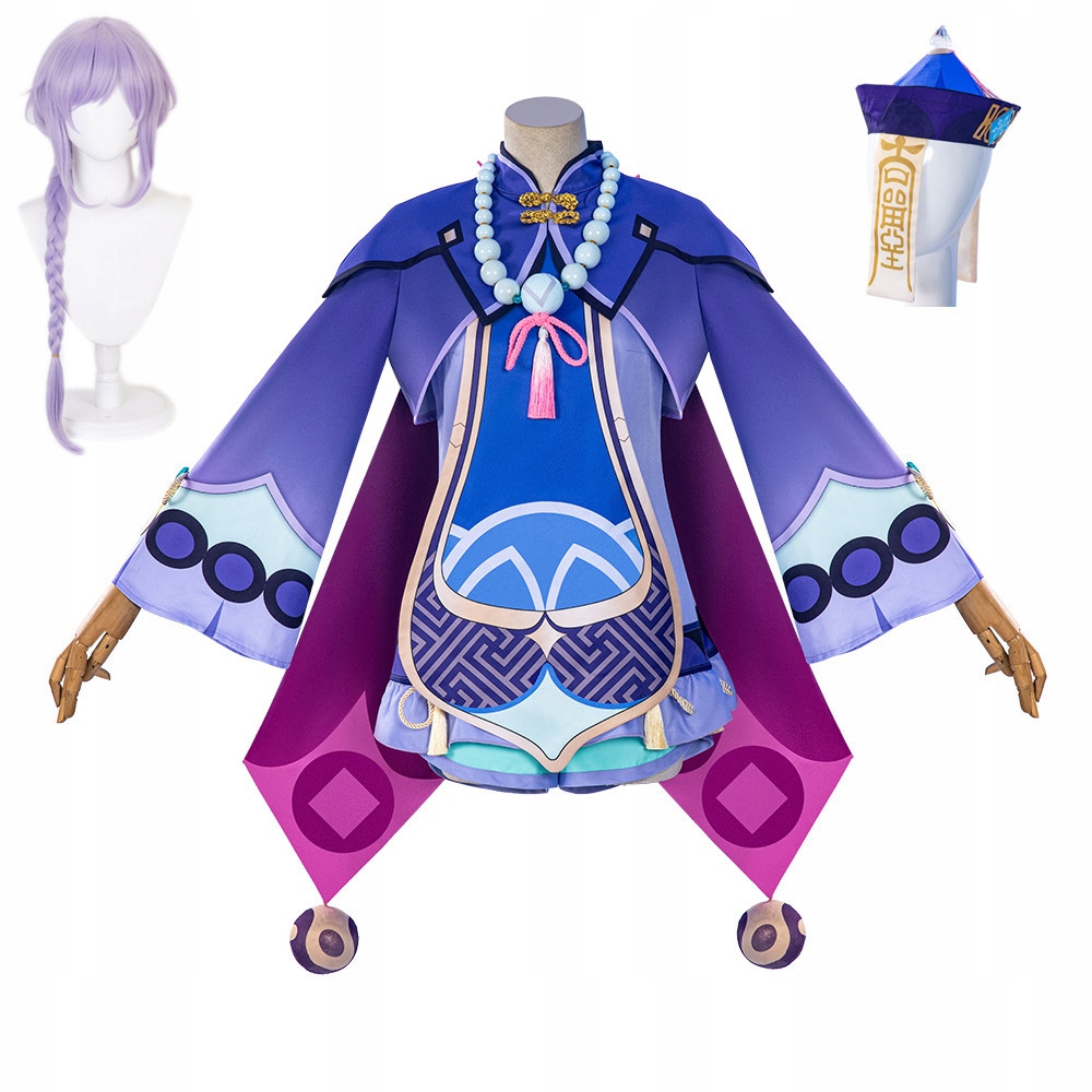 Kostým, maska - Qiqi genshin dopad anime cosplay kostým xl kostým