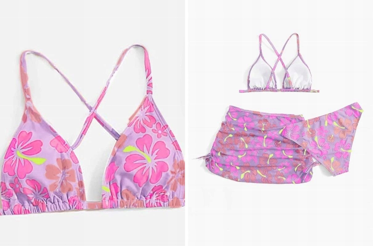 Detské plavky - Dva kusy Shein outfit 150 Purple, Pink, Multi -Colored