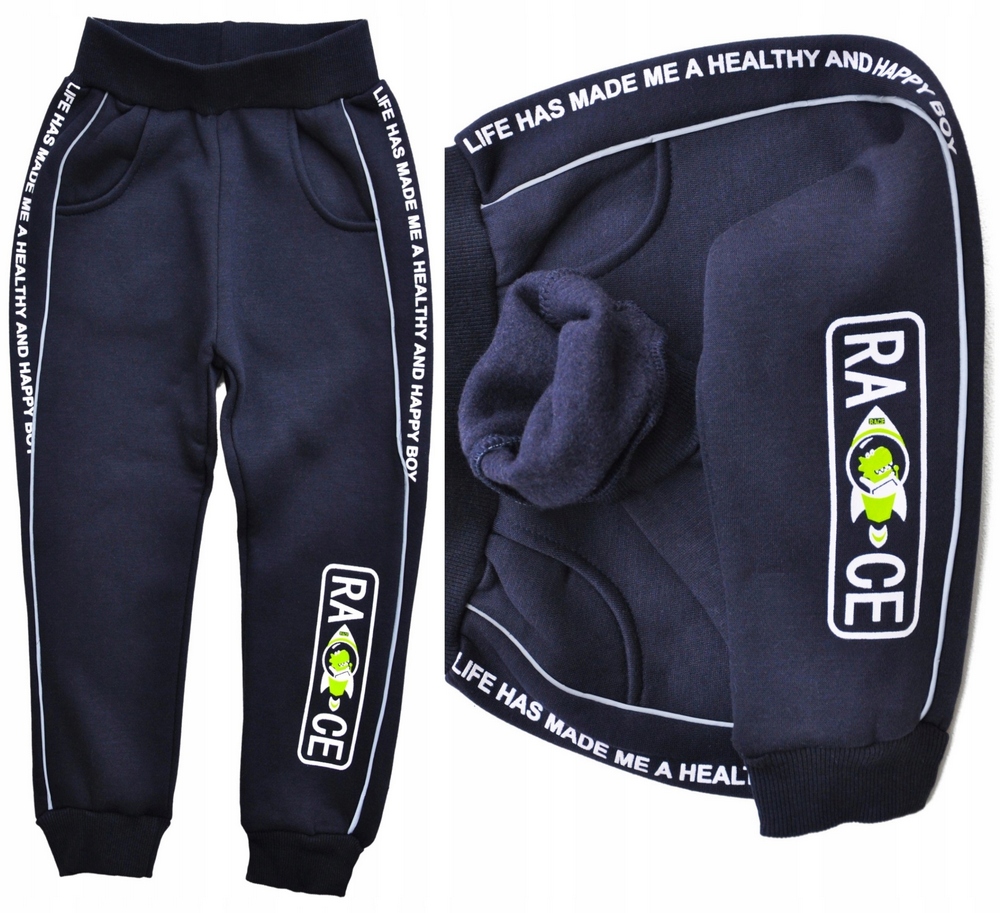Tepláky D&E Race Kids Nosia 98 NAVY BLUE