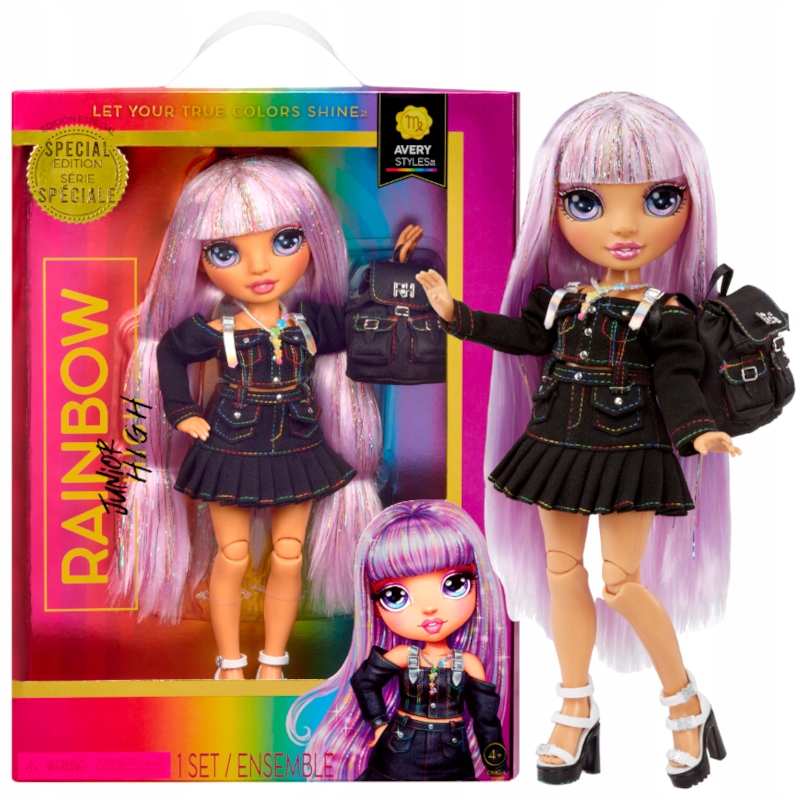 ŠPECIÁLNA BÁBIKA RAINBOW HIGH JUNIOR - AVERY ŠTÝLY