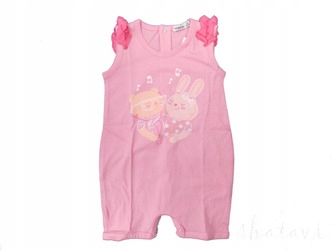 Dupačky - Baby Rampers 68 biela, oranžová, ružová