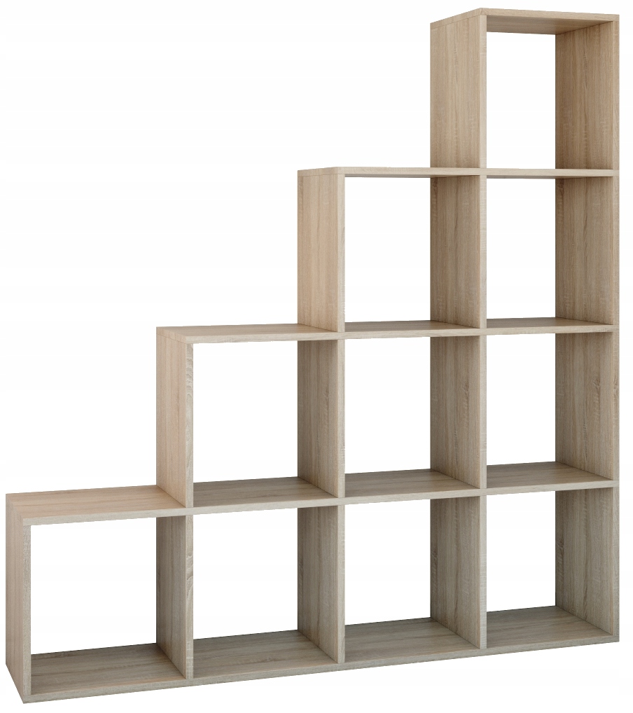 Topeshop Knižnica 153 x 30 x 153 cm dub