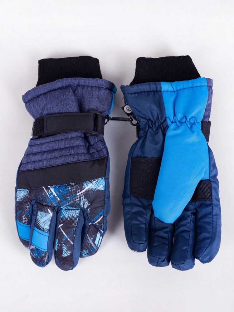 Päť -napájané joclub 116 NAVY BLUE, modré rukavice