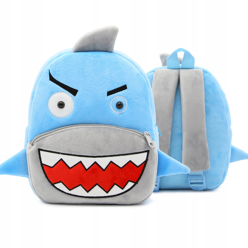 Predškolský batoh - Žralok plyšový predškolák Shark Mascotka