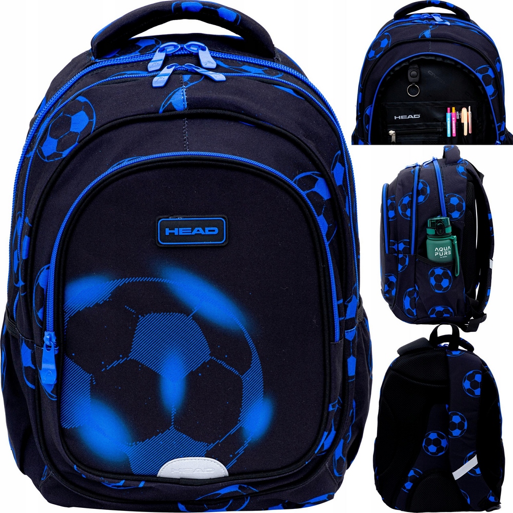 HEAD PLECAK SZKOLNY MŁODZIEŻOWY NEO BLUE FOOTBALL PRE CHLAPCOV