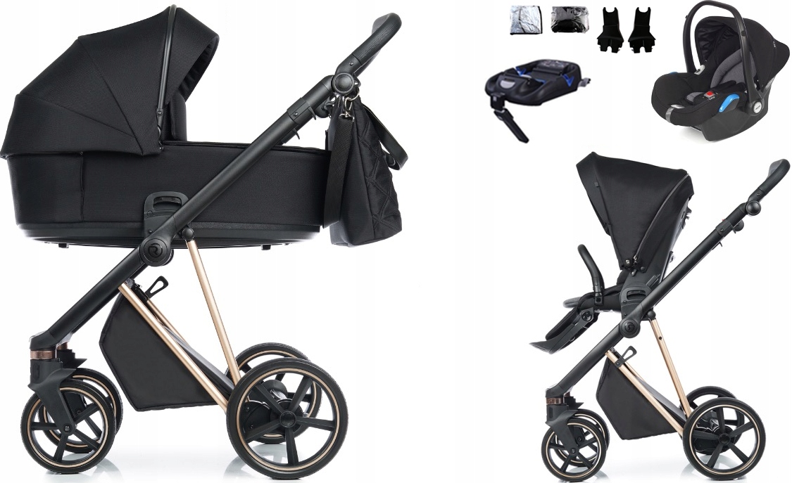 Multifunkčný kočík - Roan Ivi Raven Pram - 4in1 Set