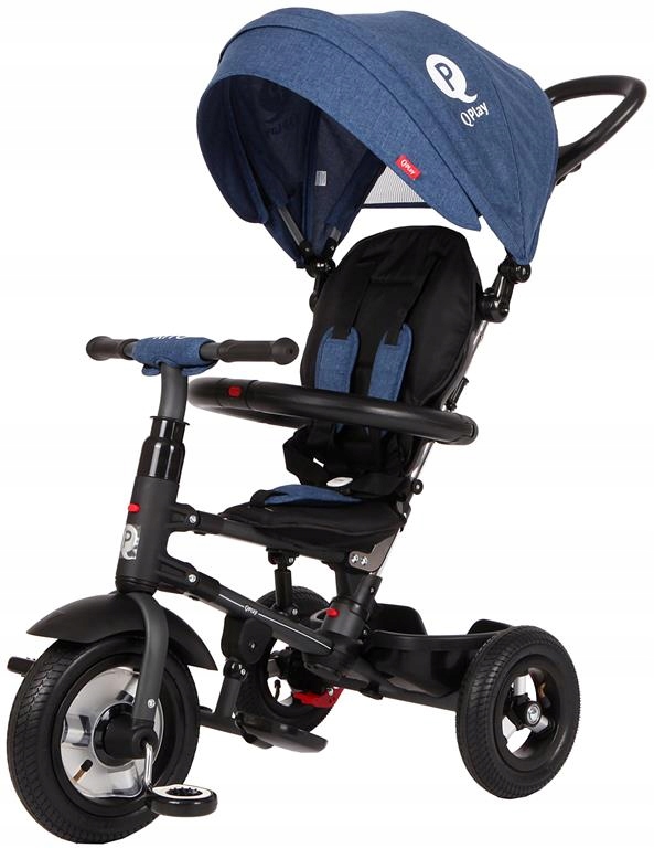Tri koleso bicykel čerpané kolesá modrý bicykel