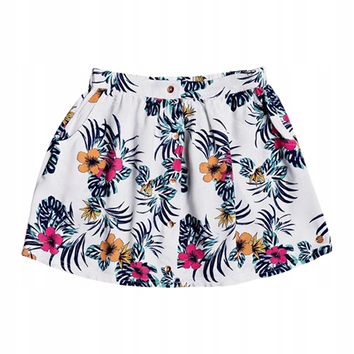 Tlačidlá Roxy White Print Sukta (10L)