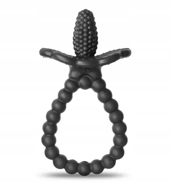 Teether Rusbaby Silikón čierny