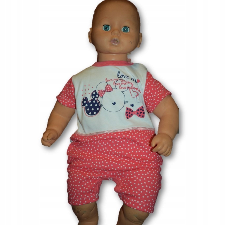 Dupačky - Baby Rampers Atina 74 biela, červená, modrá, viacstoritná, zelená