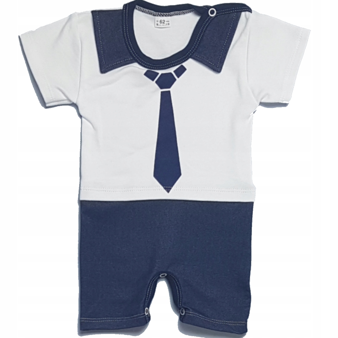 Dupačky -  Baby Rampers 80 biela, námornícka modrá