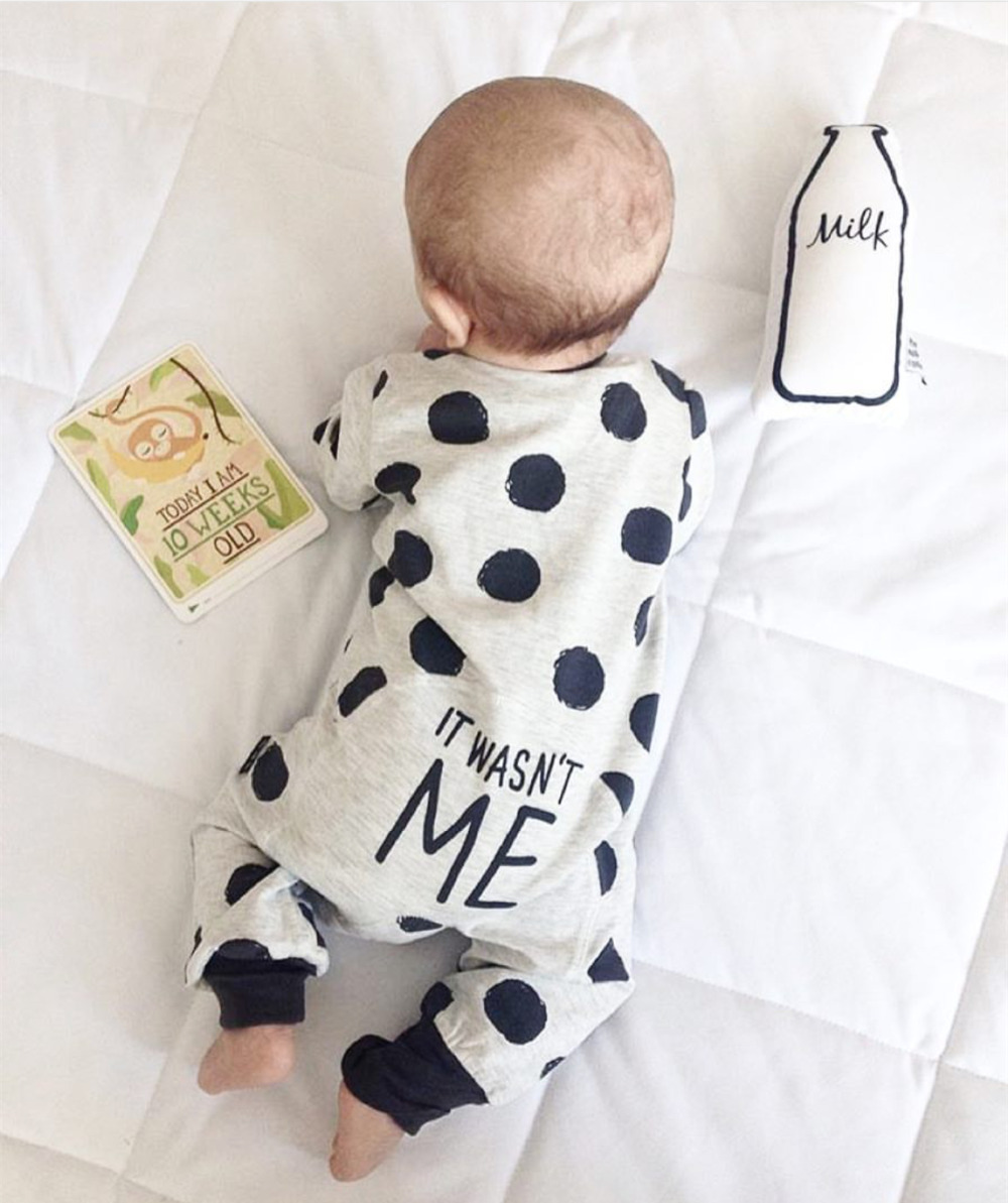 Dupačky - Baby Rampers 70 biela, šedá