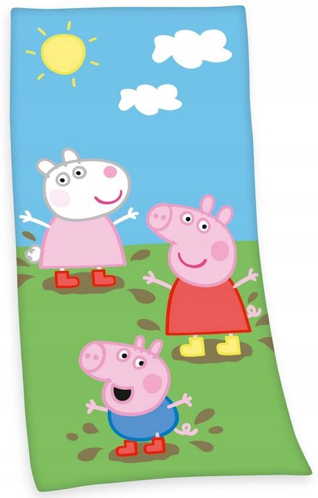 Supreme Beach Towel 150 cm x 75 cm uterák Peppa Beach Pig 75x150