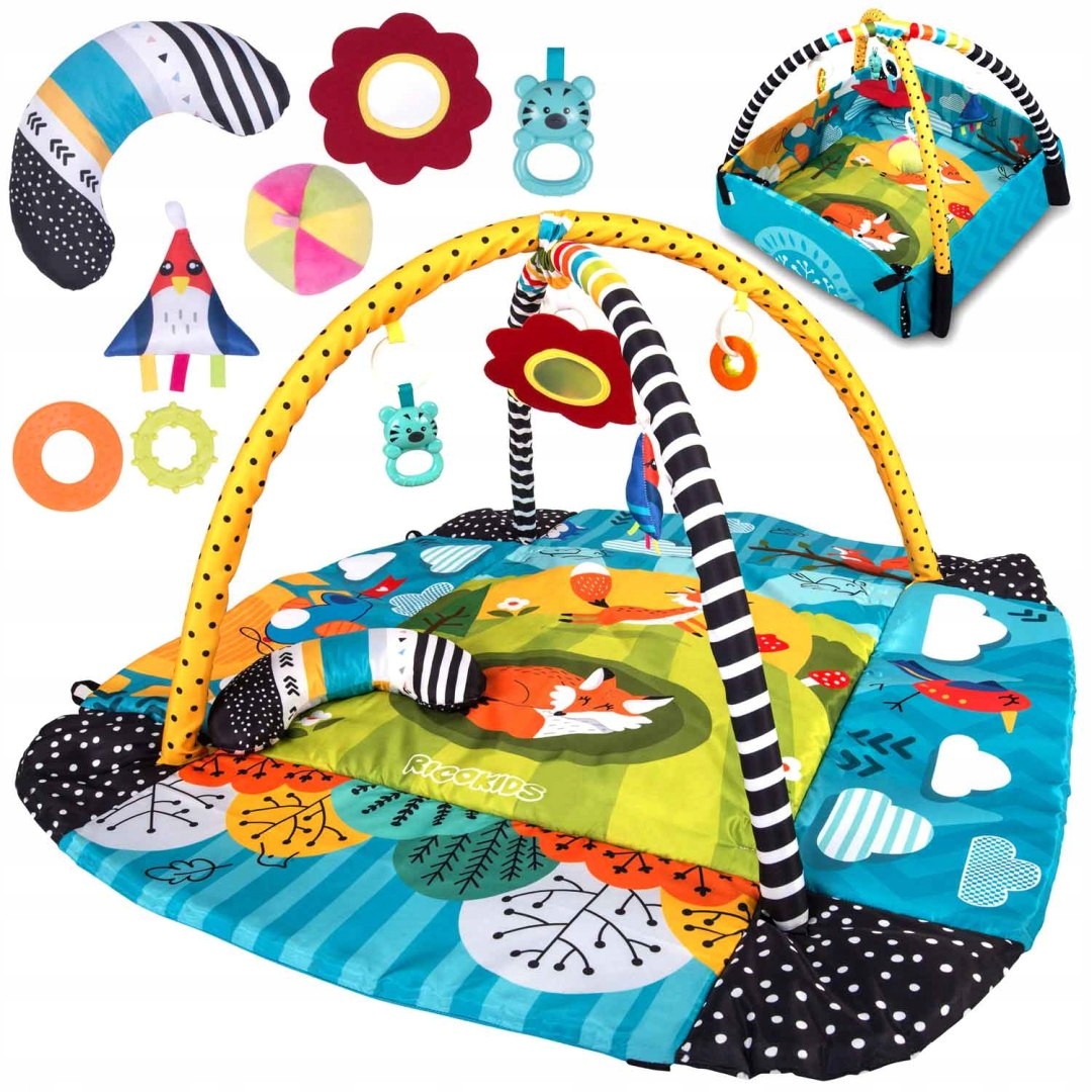 Ricokids Hracia podložka s líškou 100 x 100 cm 7317