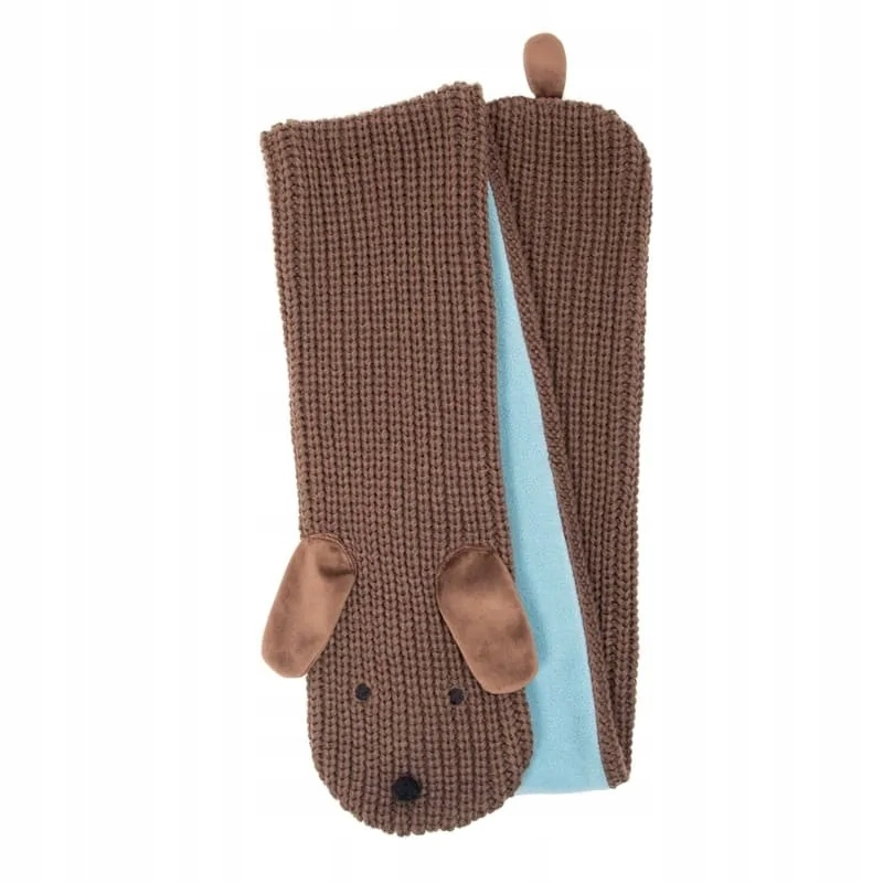 Nákrčník - Rockahula hnedá fleece polárna detská šál