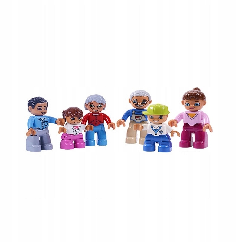 Rodinka 6 figúrok - BND kocky kompatibilné s DUPLO
