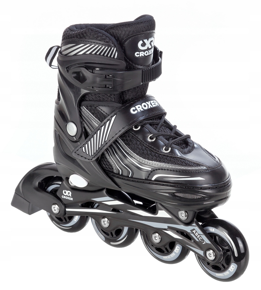 Nastaviteľné valčeky Croxer Optima Black 39-42 Gumber