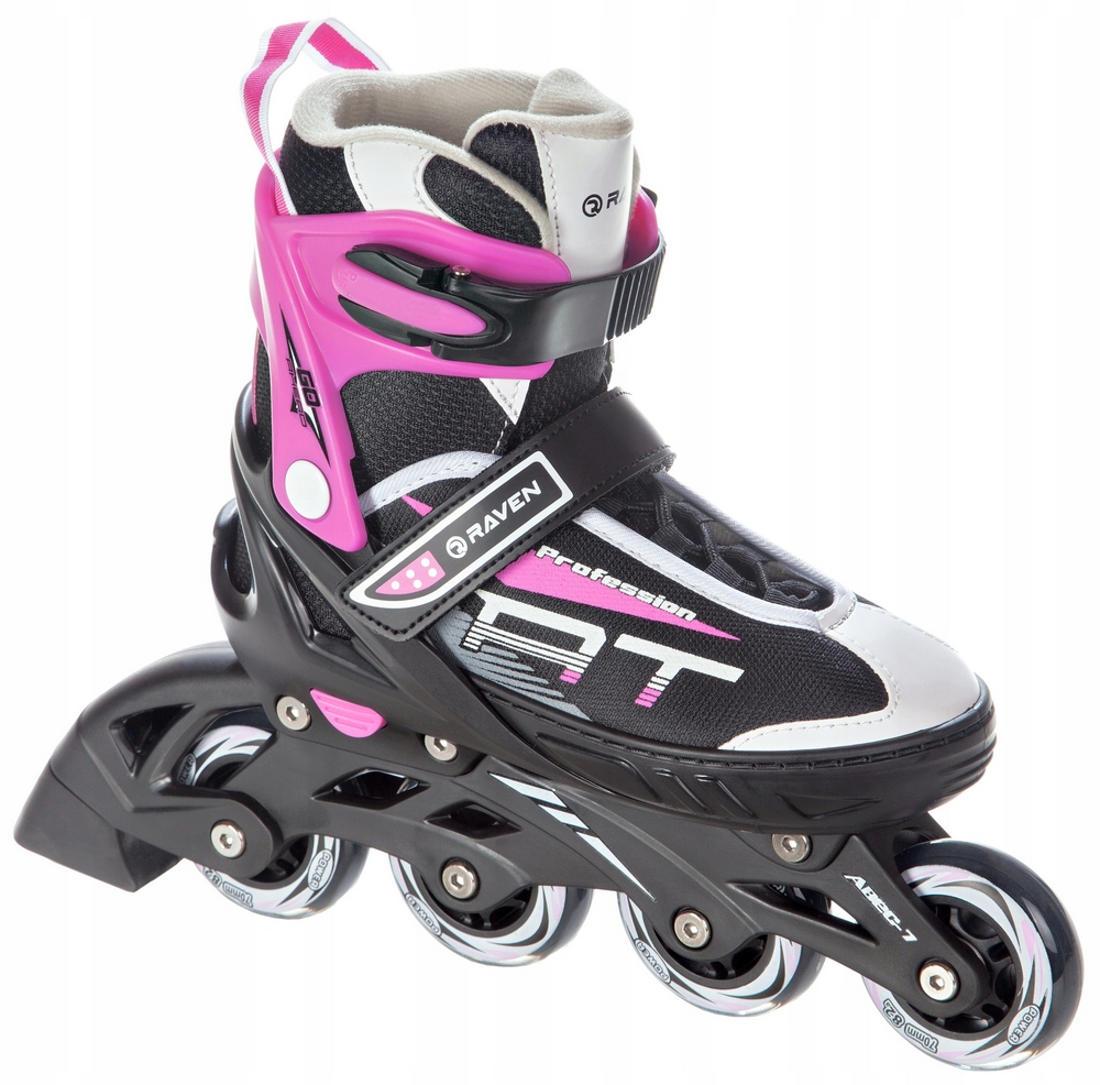 Nastaviteľné valčeky Raven Profesia Black/Pink 35-39