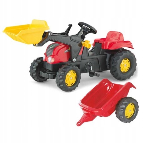Rolly Toys Rollykid Tractor s lyžičkou a prívesom