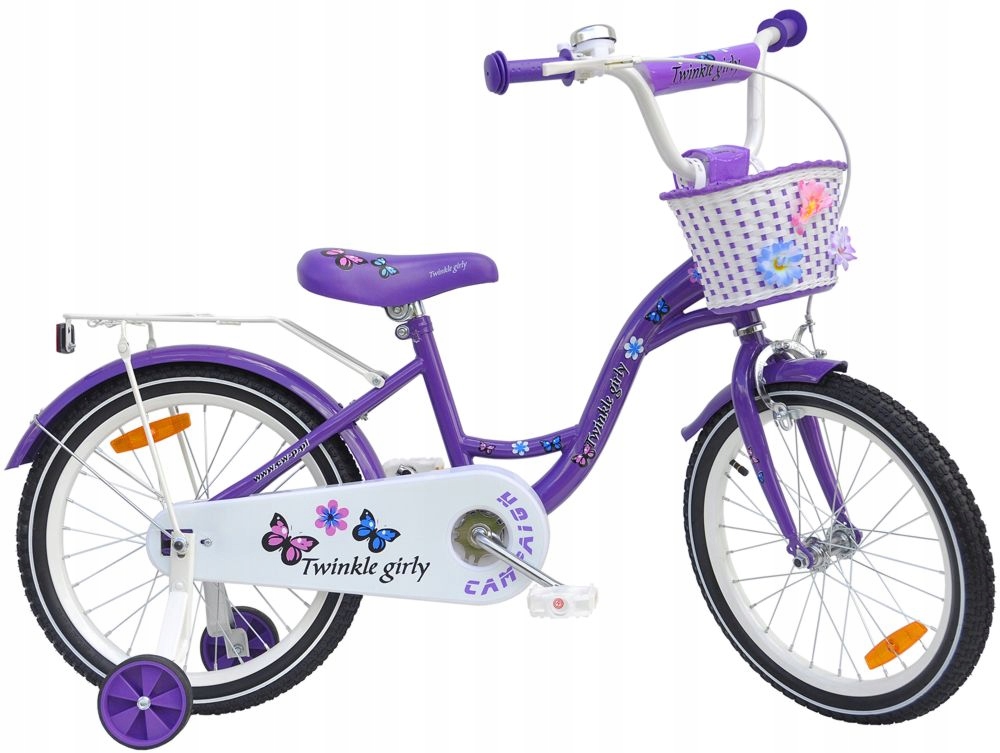 Bicykel 18 palcov Twinkle dievčenské motýli Violet
