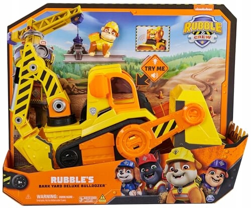 Rubble and Crew, stavebné nákladné auto Bark Yard Deluxe s buldozérom a lig