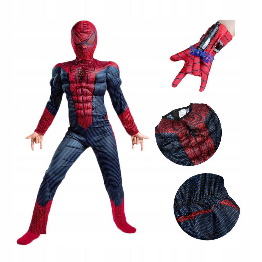 Kostým pre chlapca- S Svaly outfit Spiderman Karneval kostým 98/104