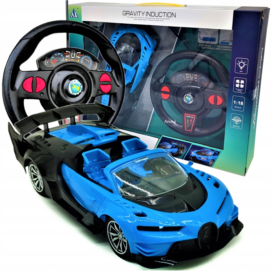 RC auto - Auto ovládané vozidlom s RC volantom