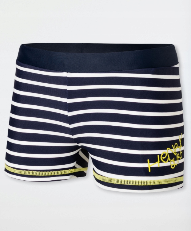Detské plavky - Schiesser Boxers. 128 biela, námornícka modrá