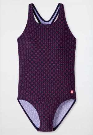 Detské plavky - Schiesser One -kus outfit 152 Navy Blue