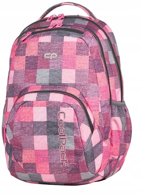 Školský batoh pre mládež COOLPACK SMASH 26l s farebnou kockovanou potlačou