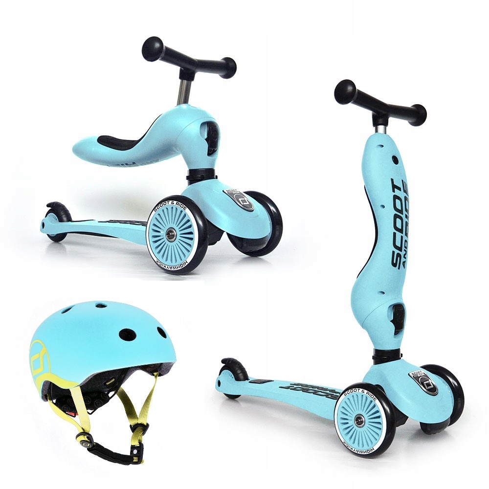 Scootandride 2in1 Scooter 1-5 rokov čučoriedky a pomoc