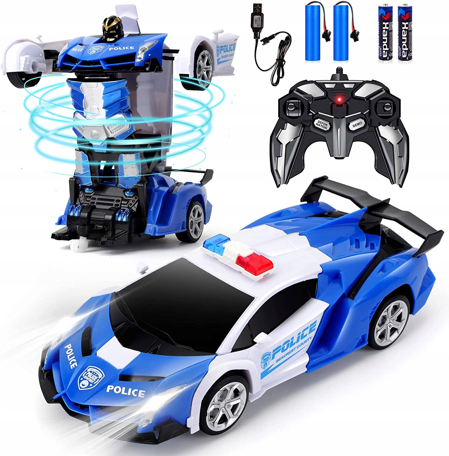 Hračka na diaľkové ovládanie - Ručne kontrolovaná ručne kontrolovaná transformácia automobilových robotov
