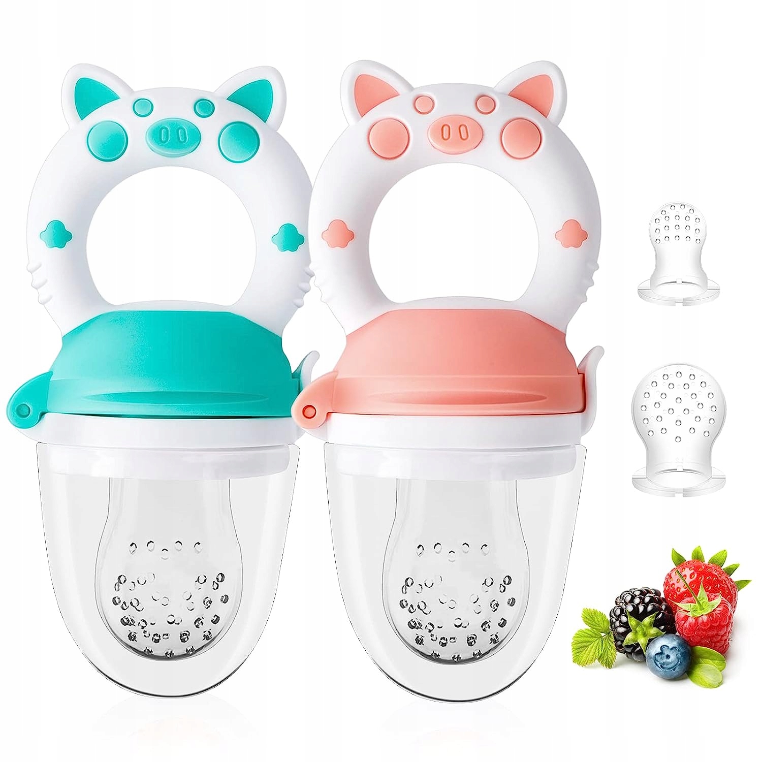 Teether, aby ste sa naučili jesť ovocie 2 ks.