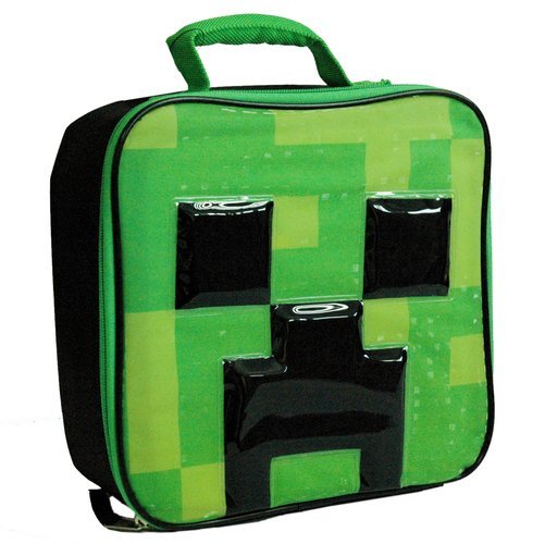 Detský desiatový box, fľaša - RAŇAJKOVÝ OBEDOVÝ BOX THERMAL MINECRAFT TAŠKA