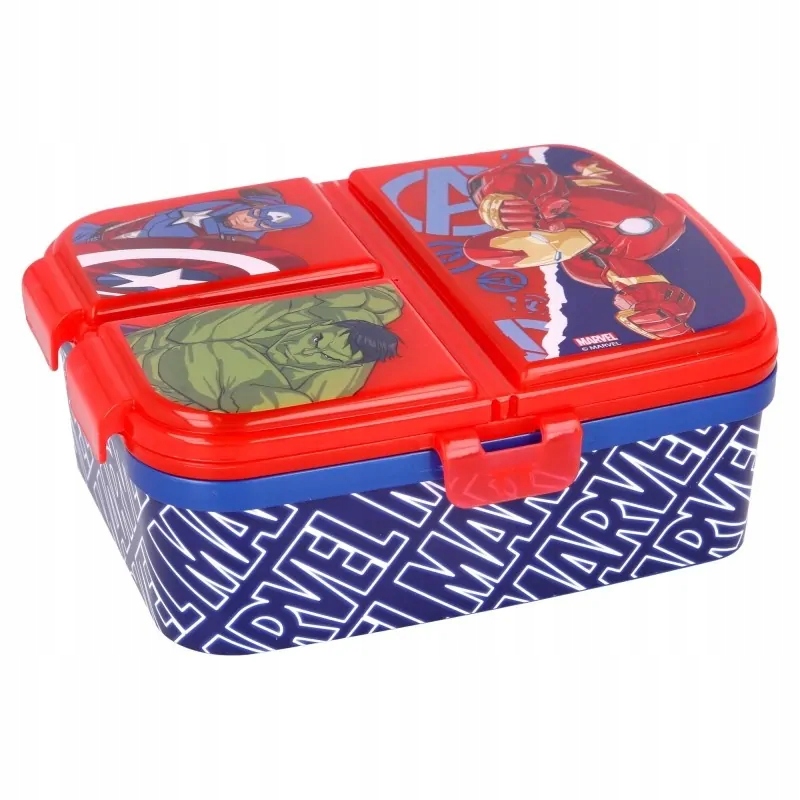 Detský desiatový box, fľaša - MARVEL AVENGERS LUNCHBOX LUNCHBOX XL S ODDELENÍM