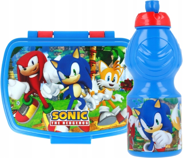 Detský desiatový box, fľaša - Sonic Lunch Box Breakfast + Bidon 400 ml