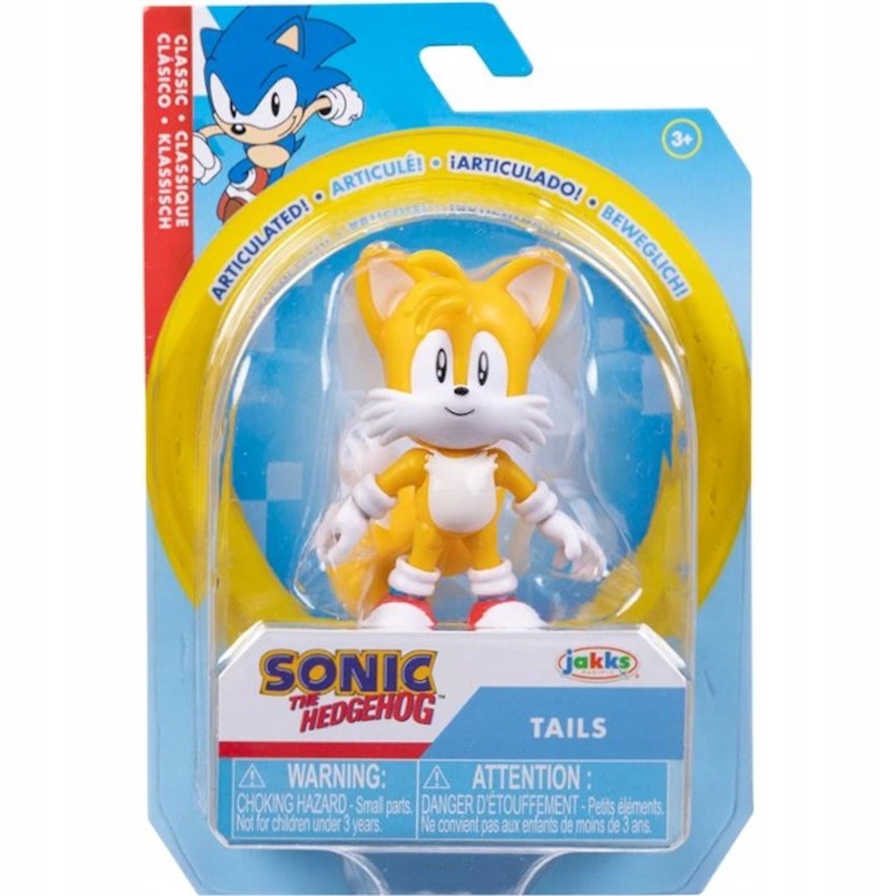 SONIC THE HEDGEHOG JAKKS PACIFIC ORIGINÁL POHYBLIVÉ KLASICKÉ CHVOSTKY OBR.