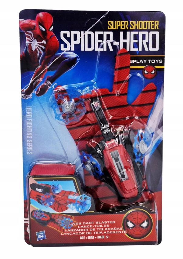 SPIDERMAN RUKAVICE ODPAĽOVACIA SIEŤ ŠÍPKY STRIEĽAJÚ