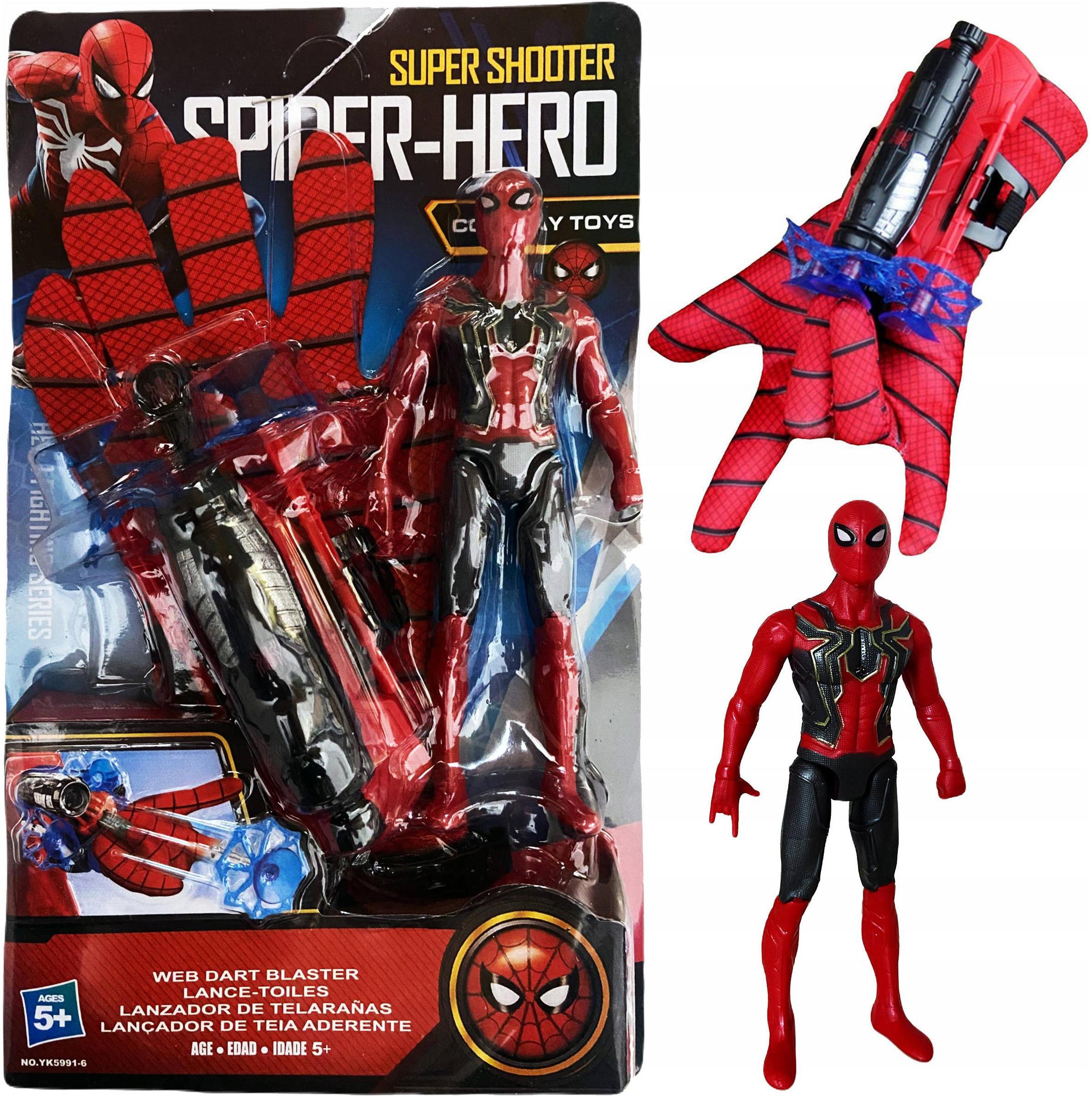 Kostým pre chlapca- Spider Man Glove s vyvrhelcami + pavučina