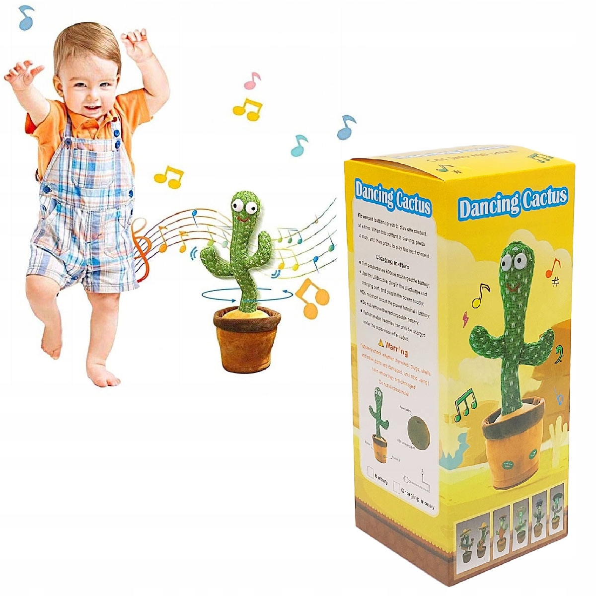Interaktívny kaktus - Spev Dancing Cactus hovorí, že svieti