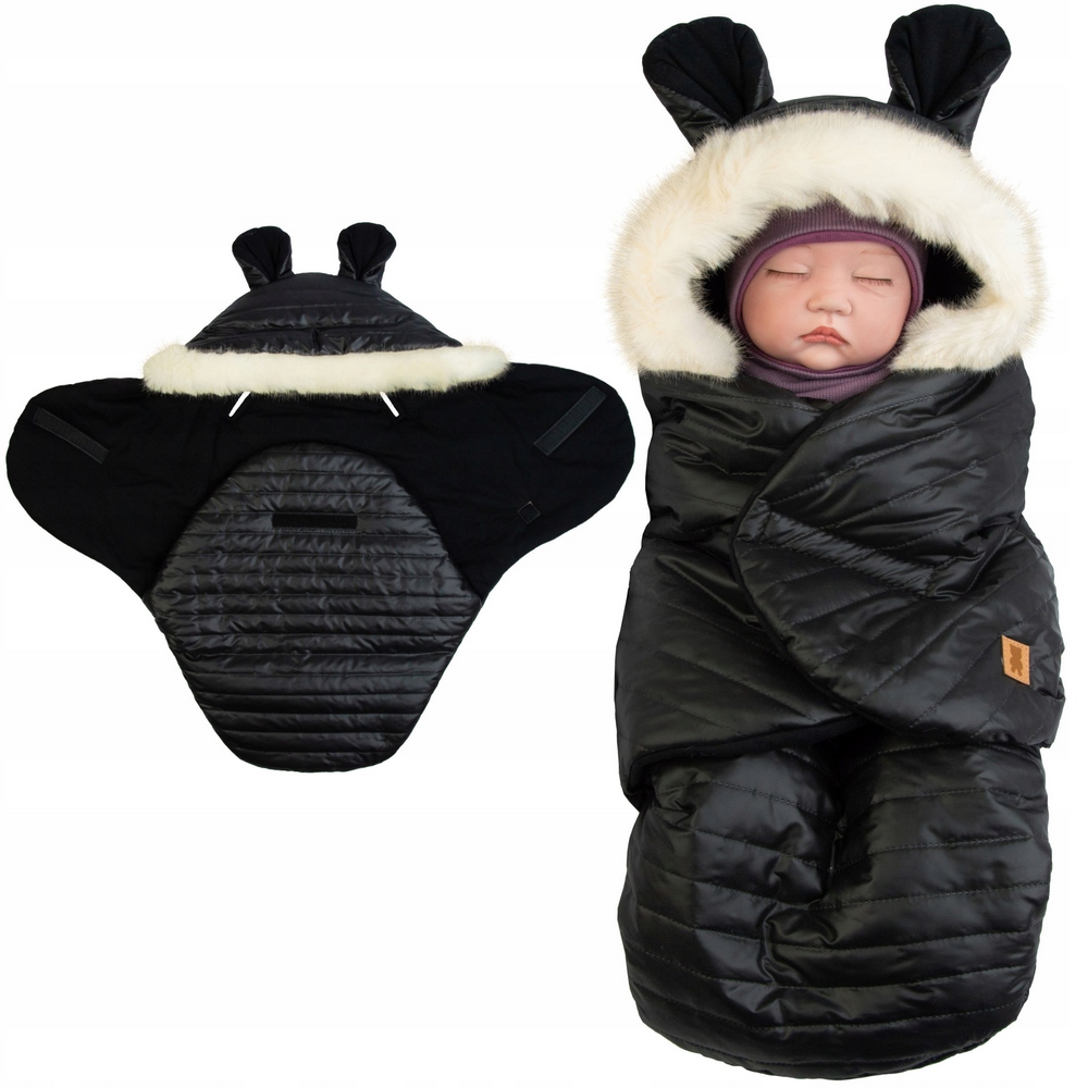 Detský spací vak - Baby spacák Poľsko 56 čierna