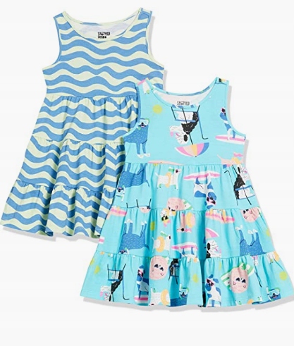 Dievčenské šaty - MIDI Spotted Zebra Flared Dress Veľkosť 164