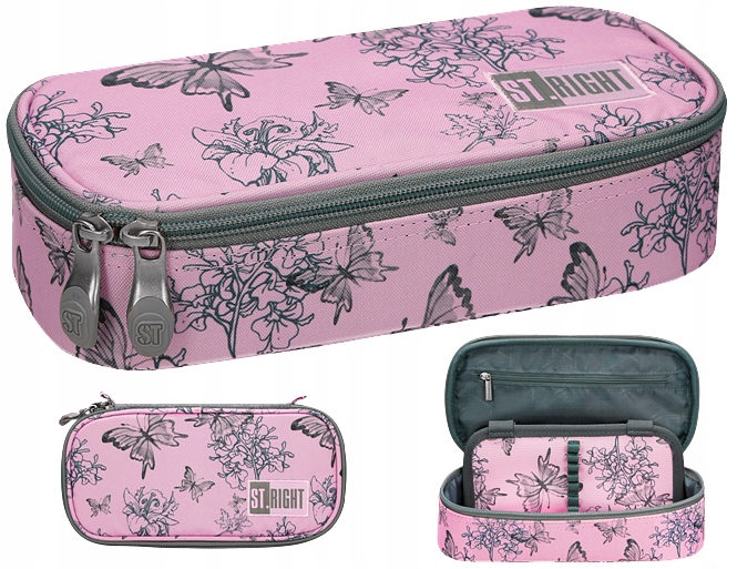 Školský peračník - Prípad St.right Puencil Sasket XXL Vinta Butterflies 622816