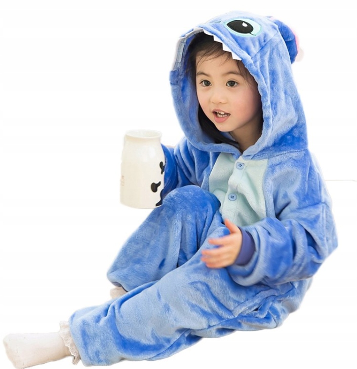 Pyžamo, župán - Onesie (kombinézy) veľkosť 128 modrá