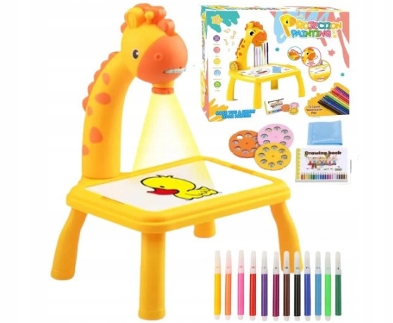 Kresliaci projektor - Table projektor projektora, aby ste sa naučili, ako nakresliť žirafu