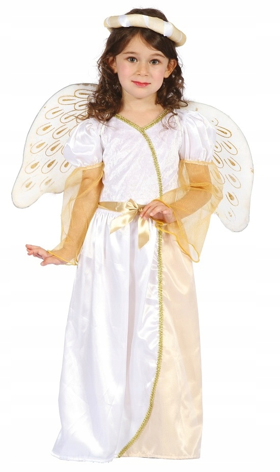 Kostým pre dievča - Angel Costume Angel Jasełka Zlatý anjel 92/104
